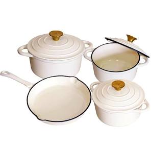Cast Iron Cookware Pot Set -Non-Stick (7 Piece)