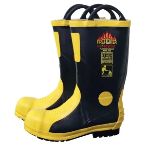 Fire fighter rescue high boots heat-resistant Size 9